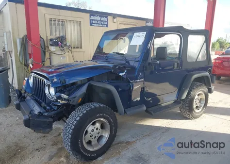 2002 Jeep Wrangler Sport из США, поврежденный, VIN 1J4FA49S62P737288